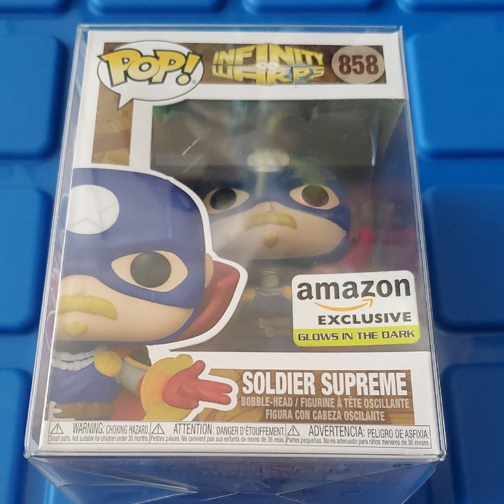 Infinity War Soldier Supreme #858 Funko Pop Amazon Exclusive Glow In The Dark